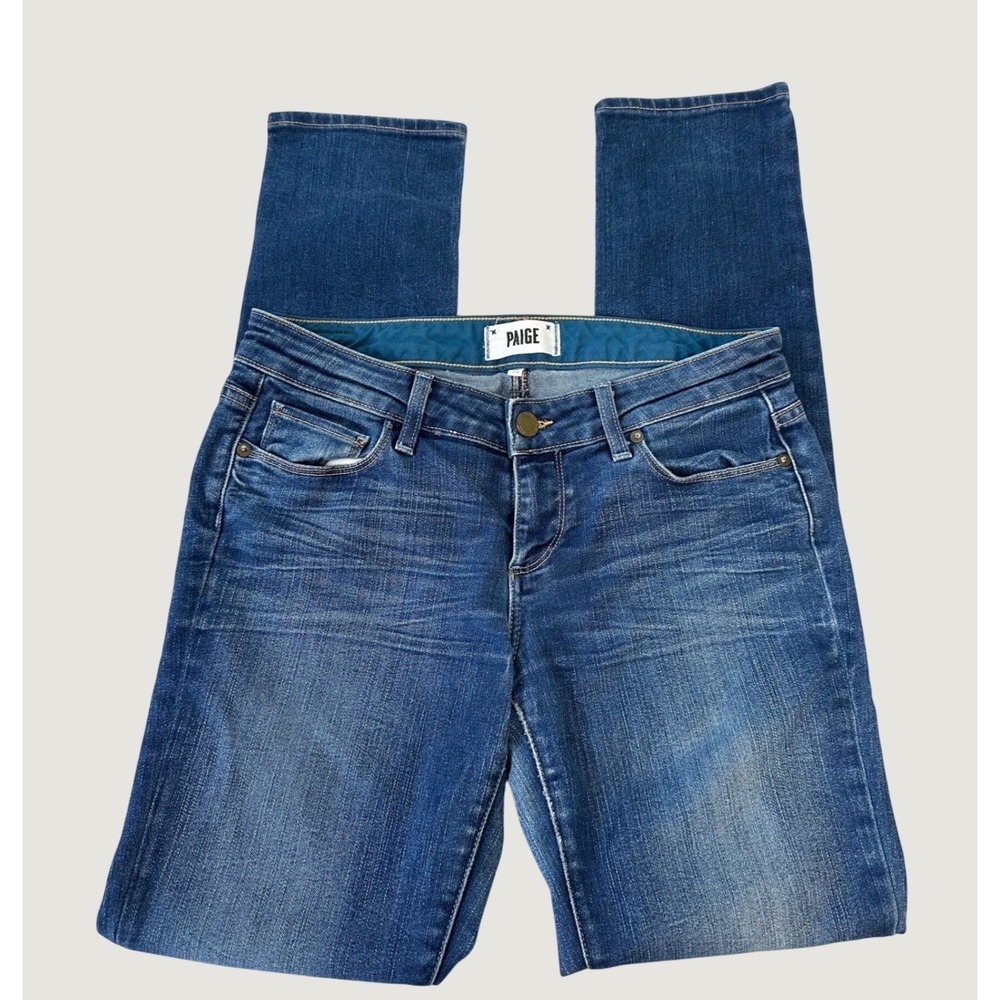 Revolve Paige Jimmy Jimmy Skinny Jeans Women's 25 Medium Blue Denim Low Rise